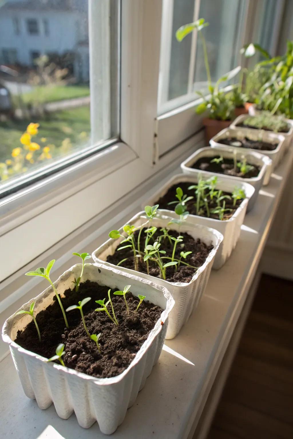 Start your garden journey with eco-friendly milk carton seed starters.