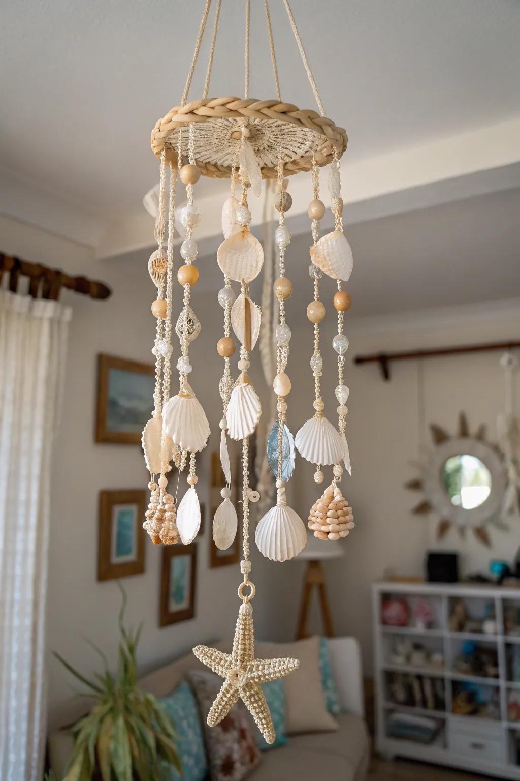 DIY wind chimes bring soothing sounds into your space.