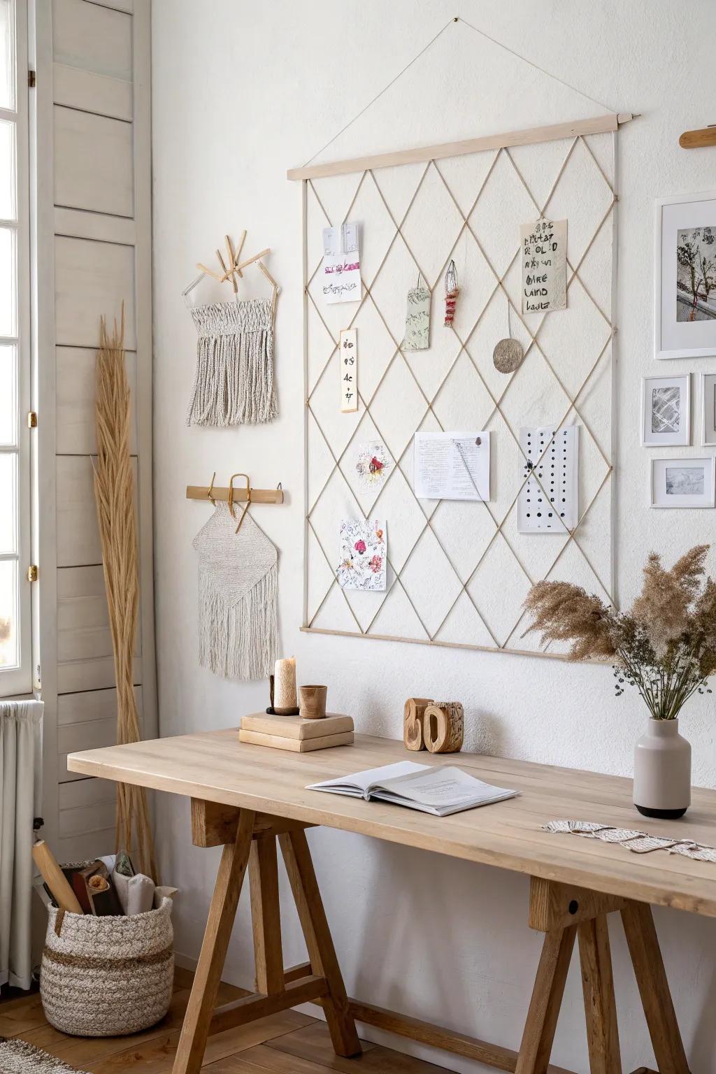 Transform your sewing space with a chic magnetic board, the perfect blend of simplicity and style.