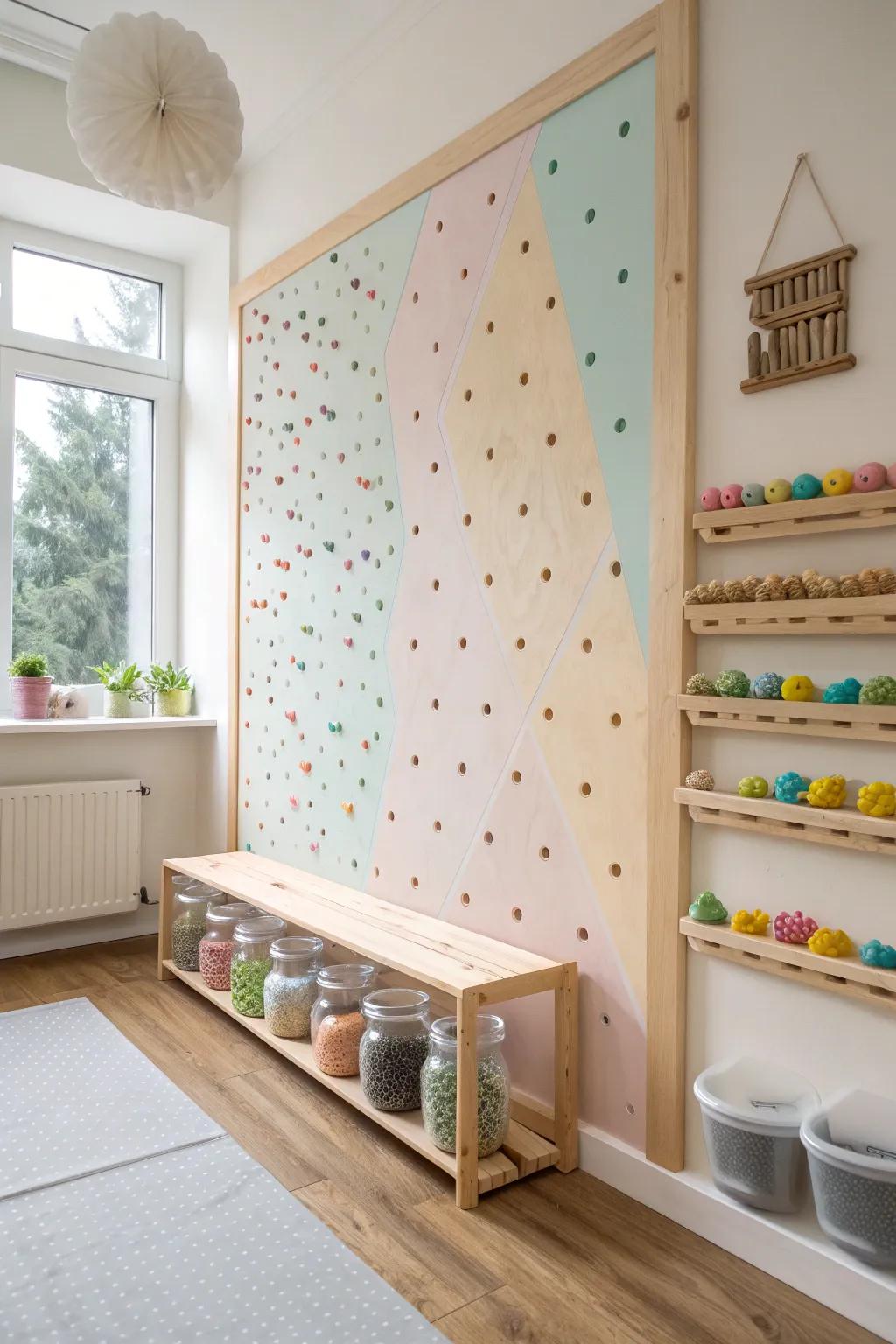 Discover the joy of creativity with this stunning Scandinavian-inspired slime wall—where play meets art!