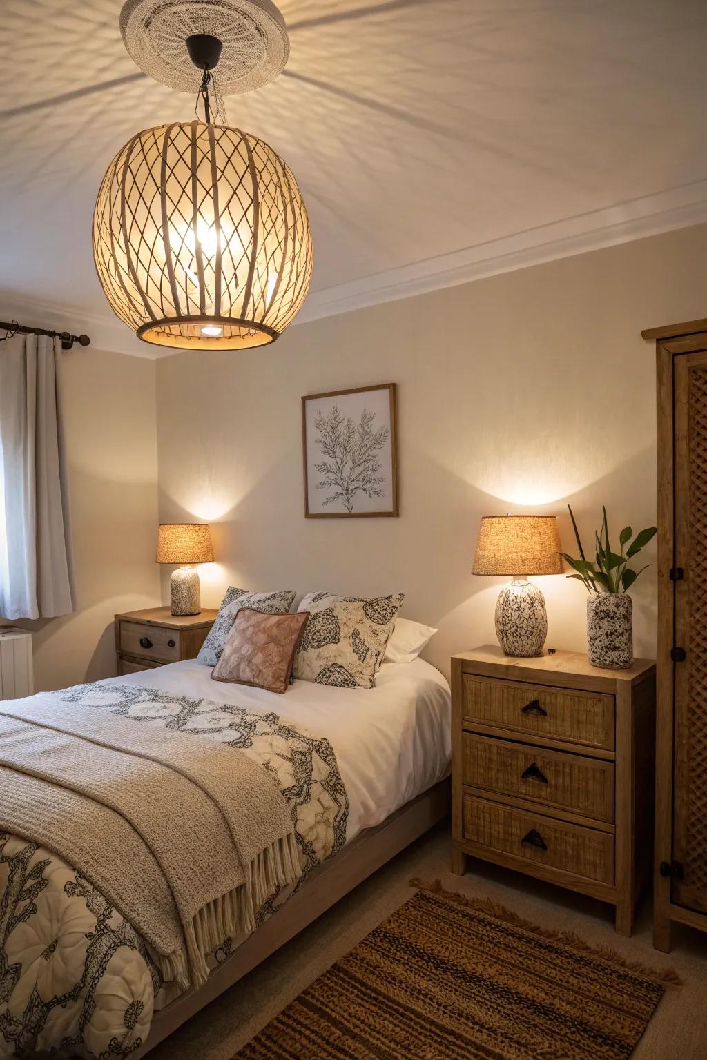 Smart lighting solutions can create an inviting and functional bedroom atmosphere.