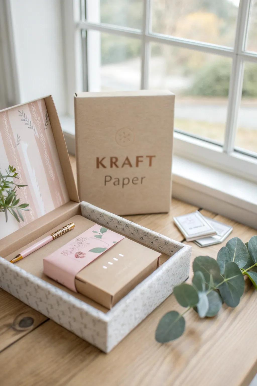 Unleash your brand's personality with typography magic in stationery packaging. Simplicity meets elegance with a touch of boho charm.
