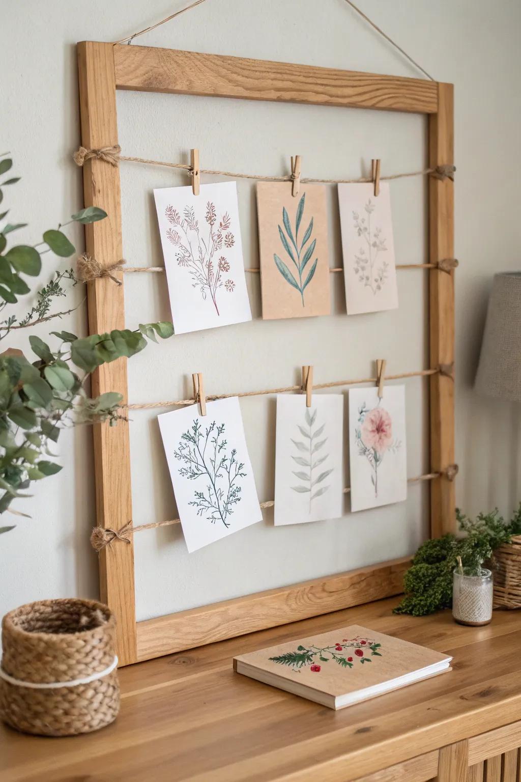 Find tranquility in creativity: A minimalist art therapy corner to inspire calm and imagination.