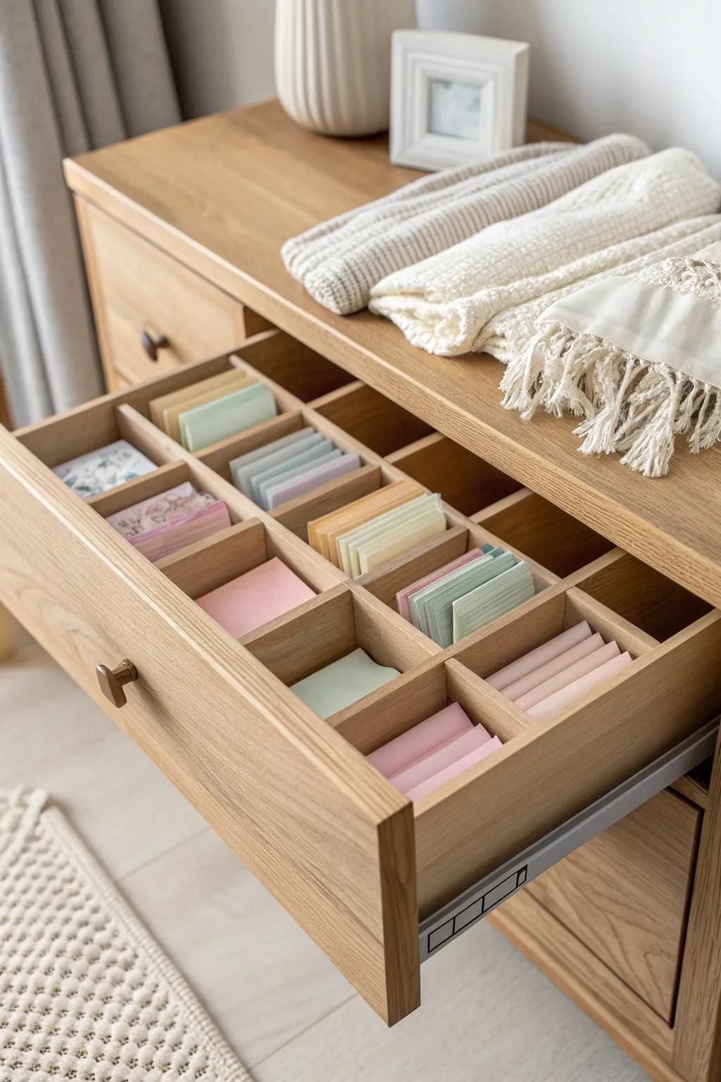 Elevate your organization with handcrafted dividers for a clutter-free, minimalist workspace.