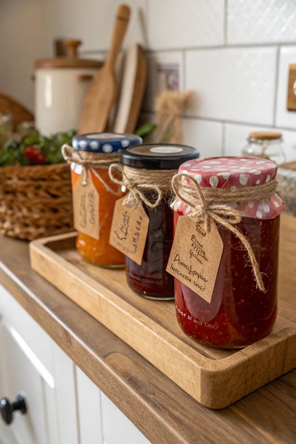 Spread the love with a trio of homemade jams.