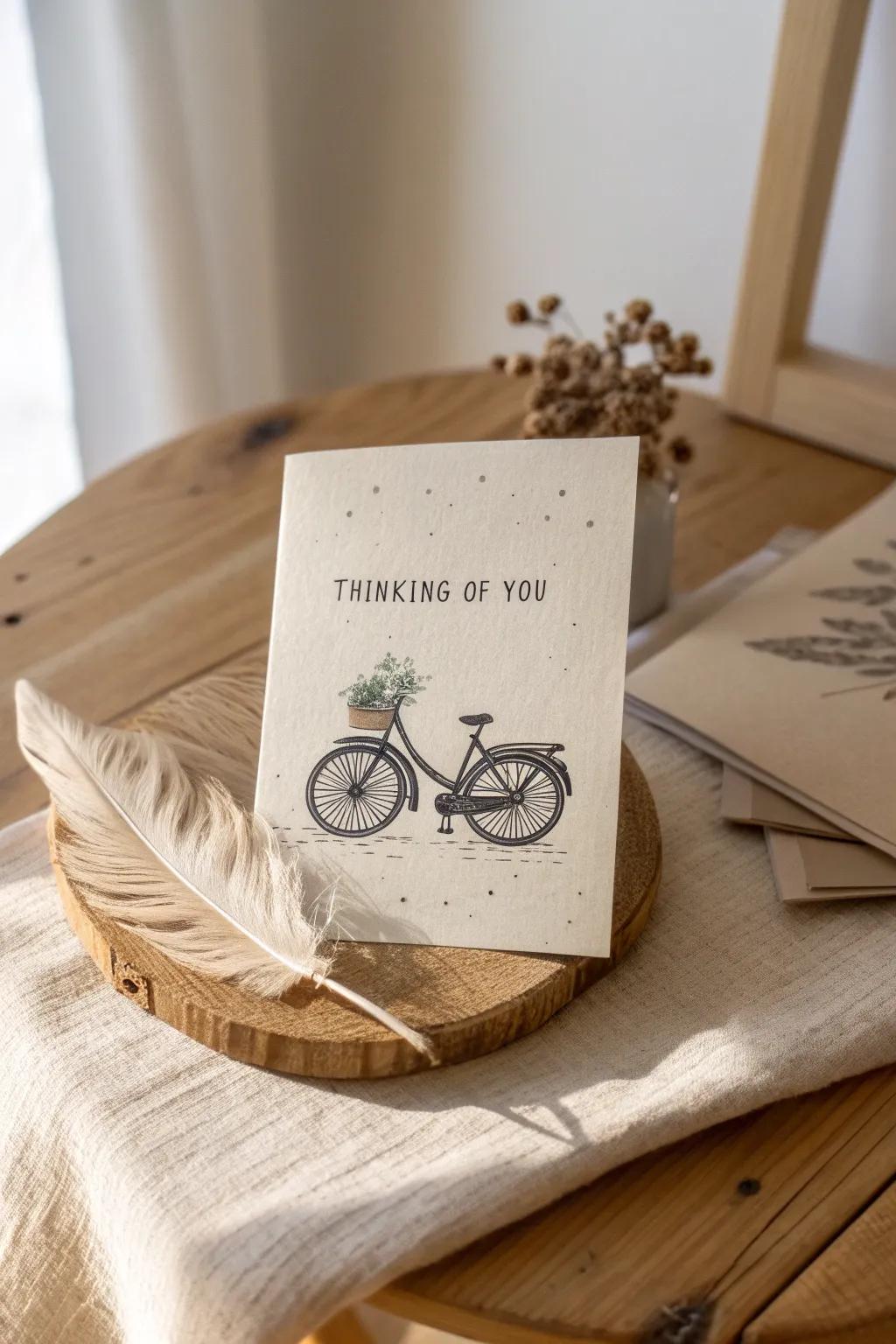 A thoughtful gesture captured in simplicity and style. 🌿📜 #ThinkingOfYou #PersonalTouches #ScandinavianDesign