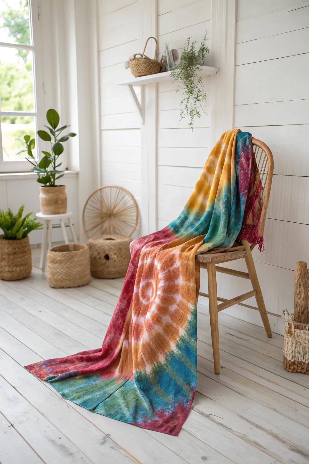 Discover hidden treasures in a swirl of colors. #TieDyeAdventure