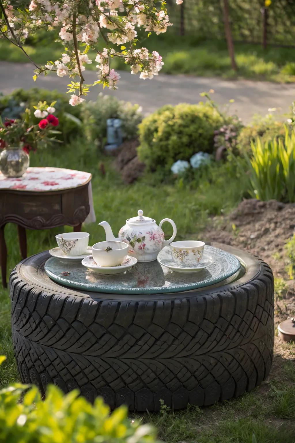 Charming DIY Tea Table