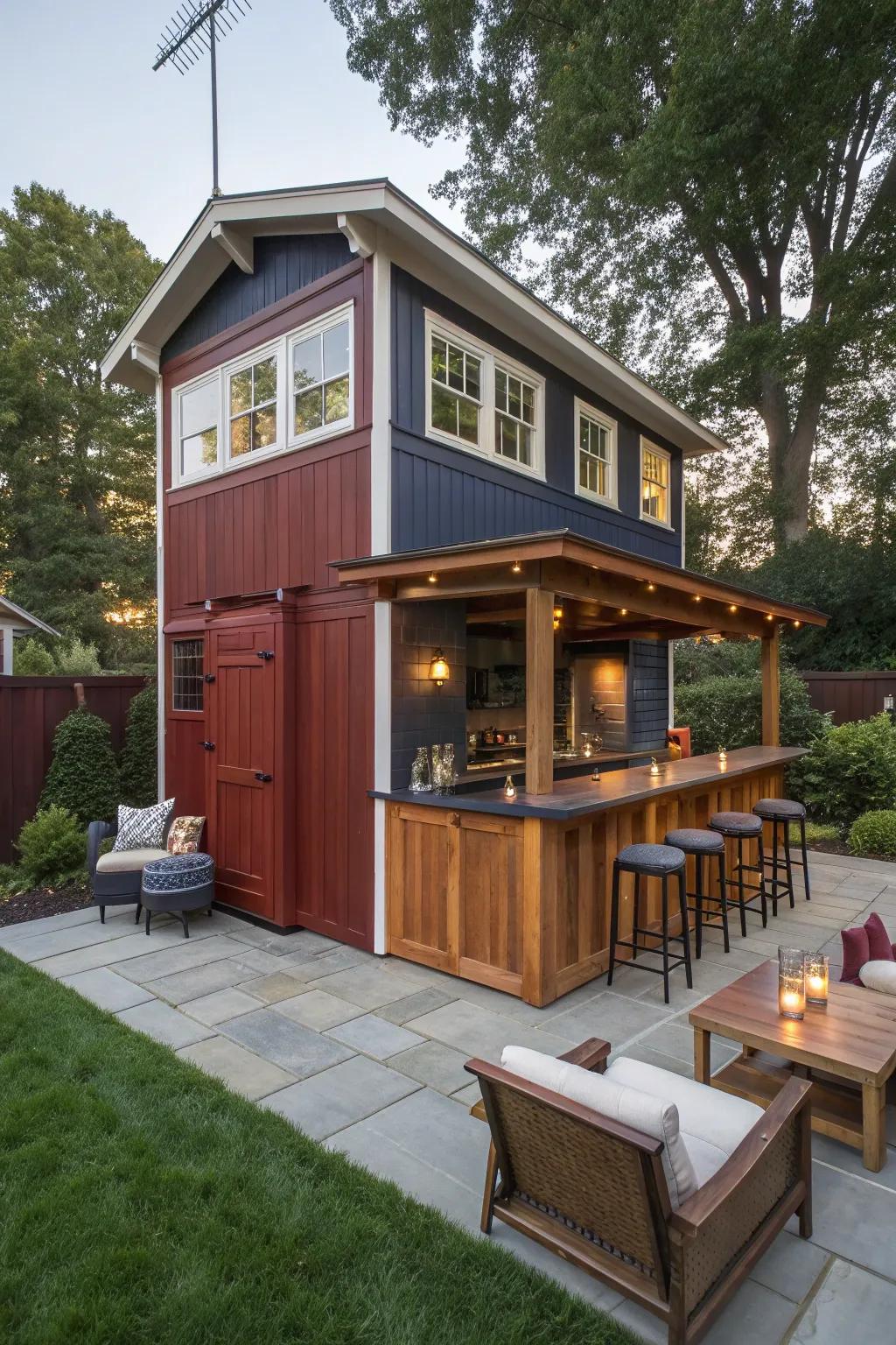 Elevate your garden parties with a custom-built entertainment hub that showcases exceptional craftsmanship.