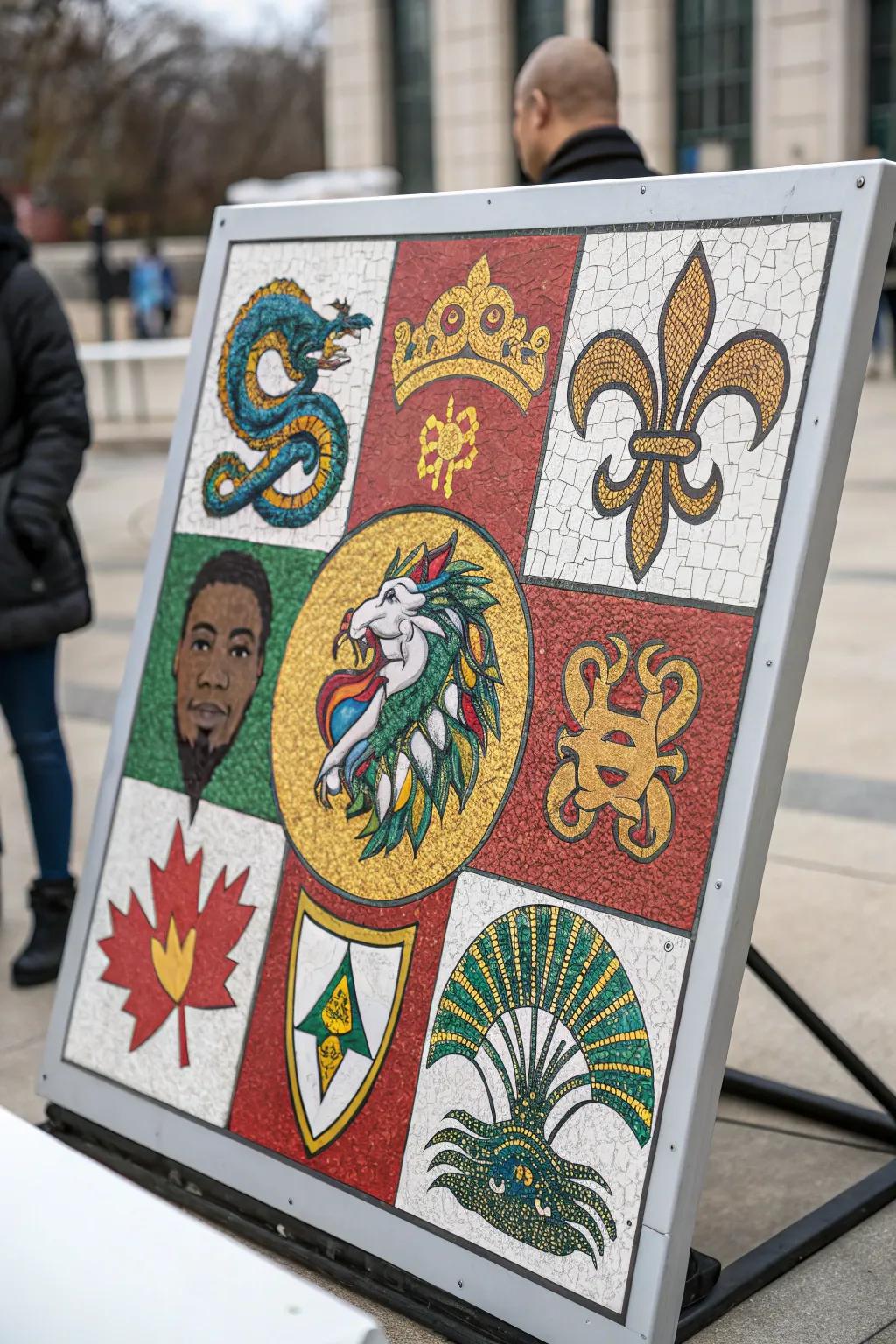 A cultural mosaic celebrates diversity in unity.