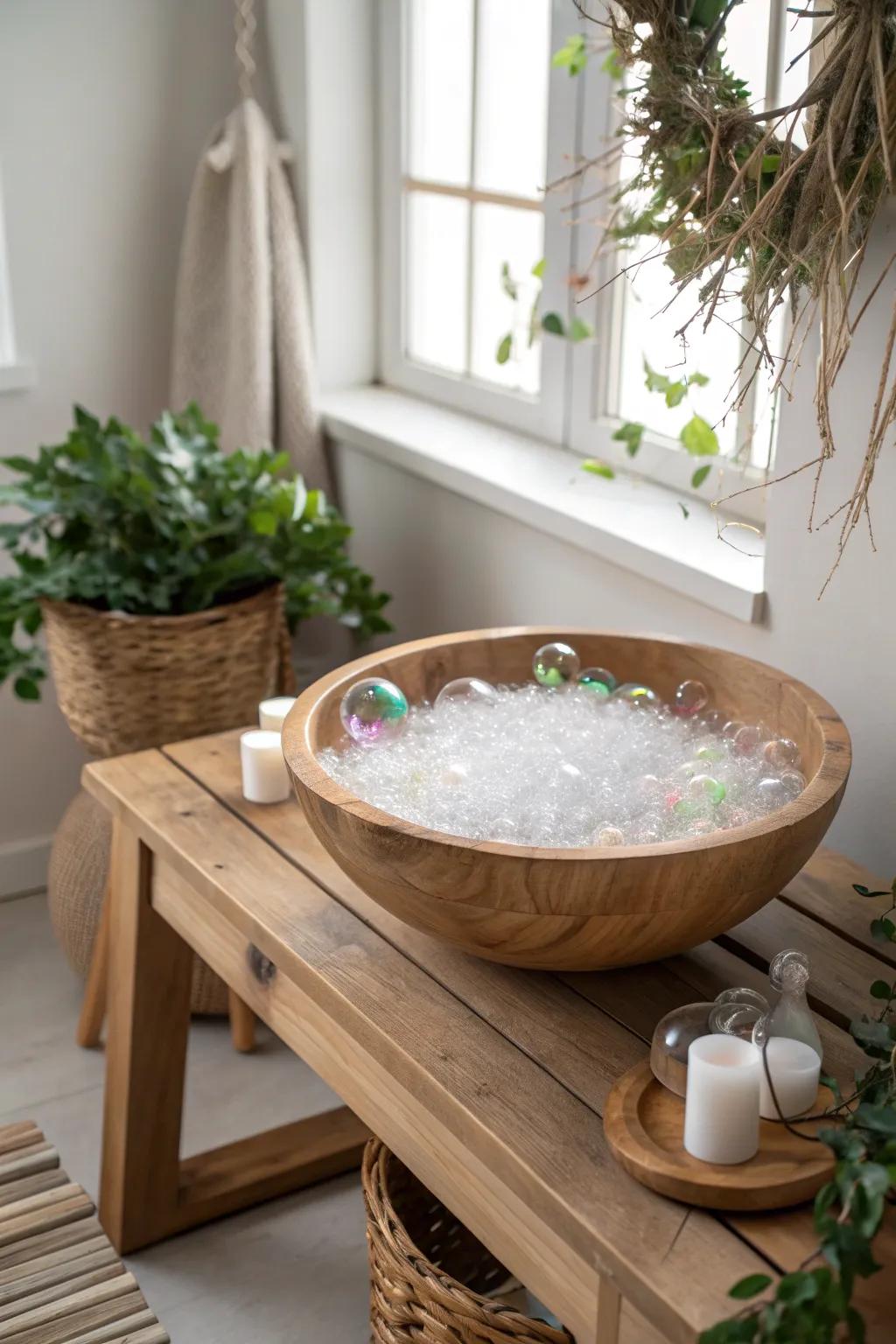 Dive into the magic of bubble foam—where simplicity meets sensory delight. ✨
