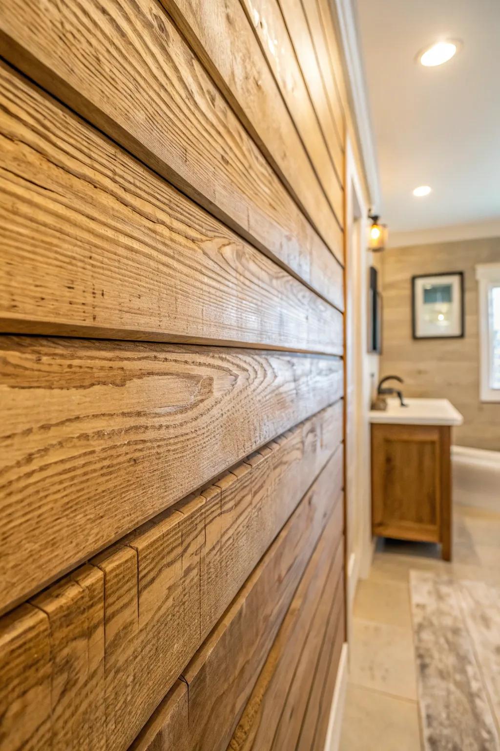 Transform your space with the timeless charm of shiplap wood walls.