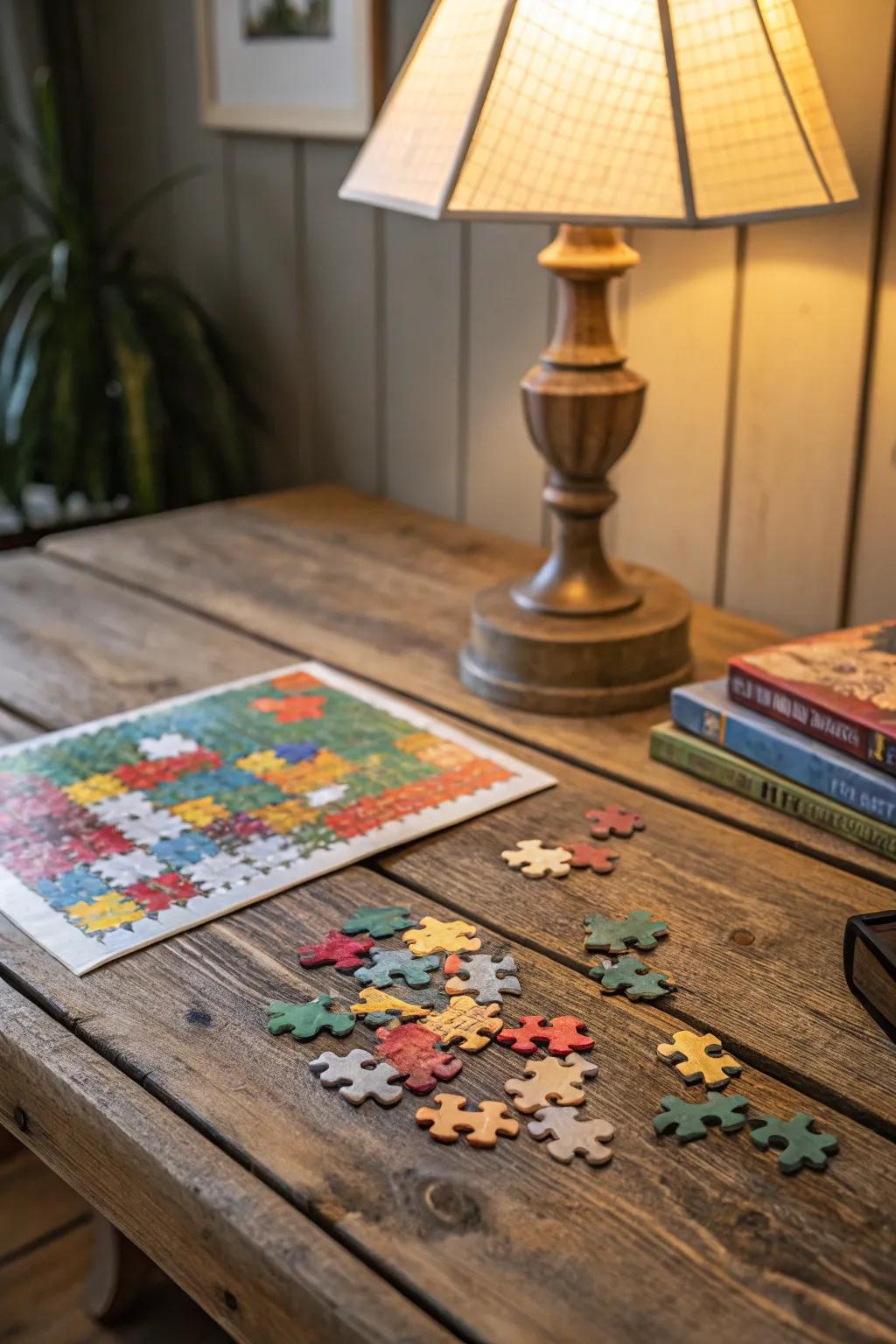 Challenge your mind and relax with a delightful puzzle set.