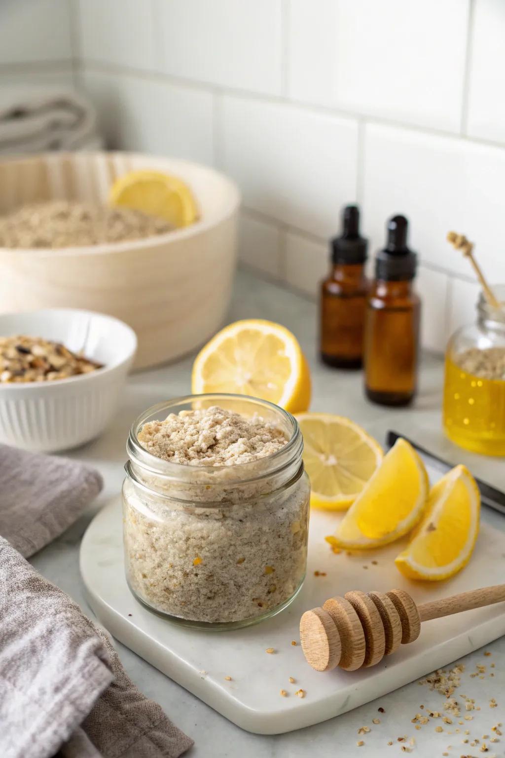 Homemade body scrubs offer a spa-like experience at home.