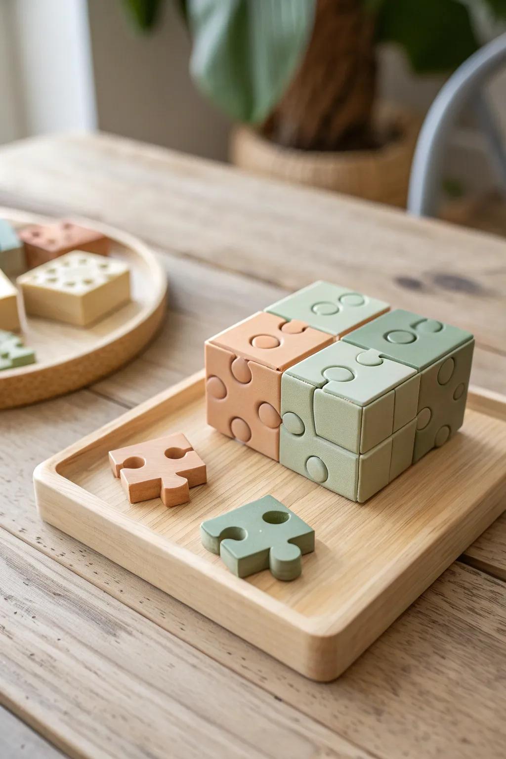 Unlock the joy of learning with a touch of nature's elegance. 🌿✨ #KidsPuzzle #ScandiBoho