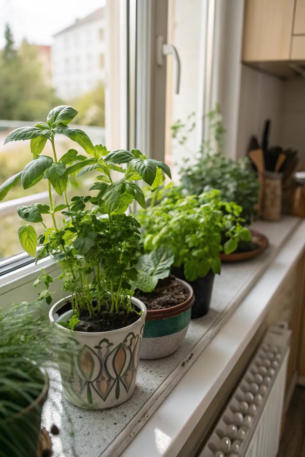 Grow your own: Indoor herb garden kit for fresh and flavorful cooking.