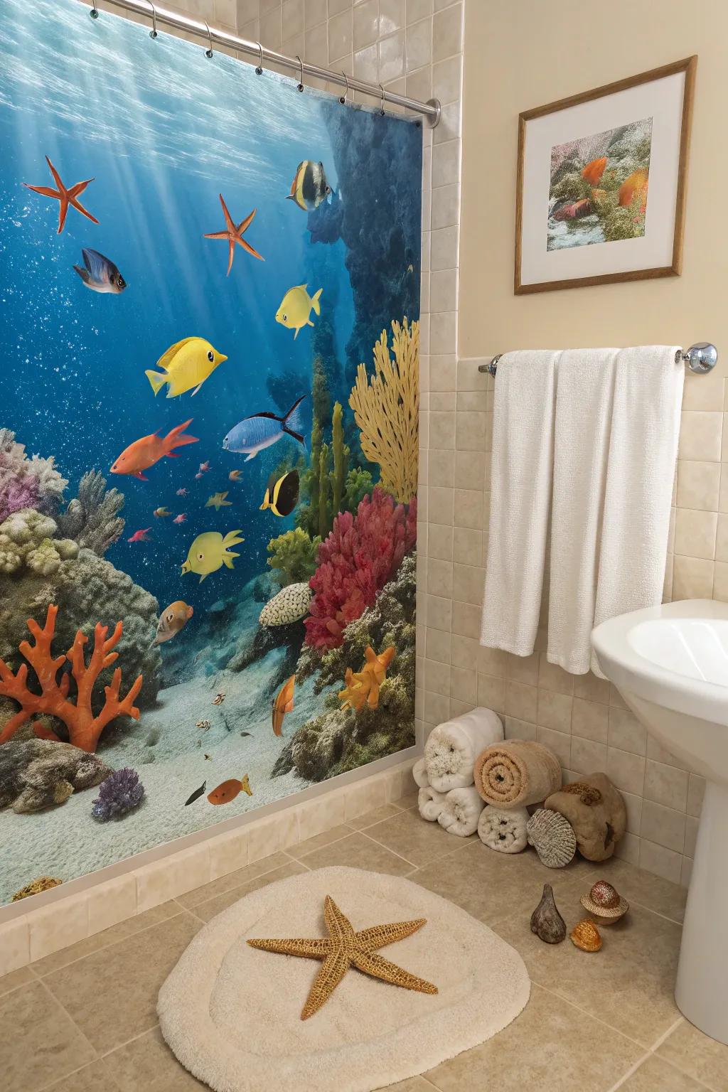 Transform your space with underwater wonders.