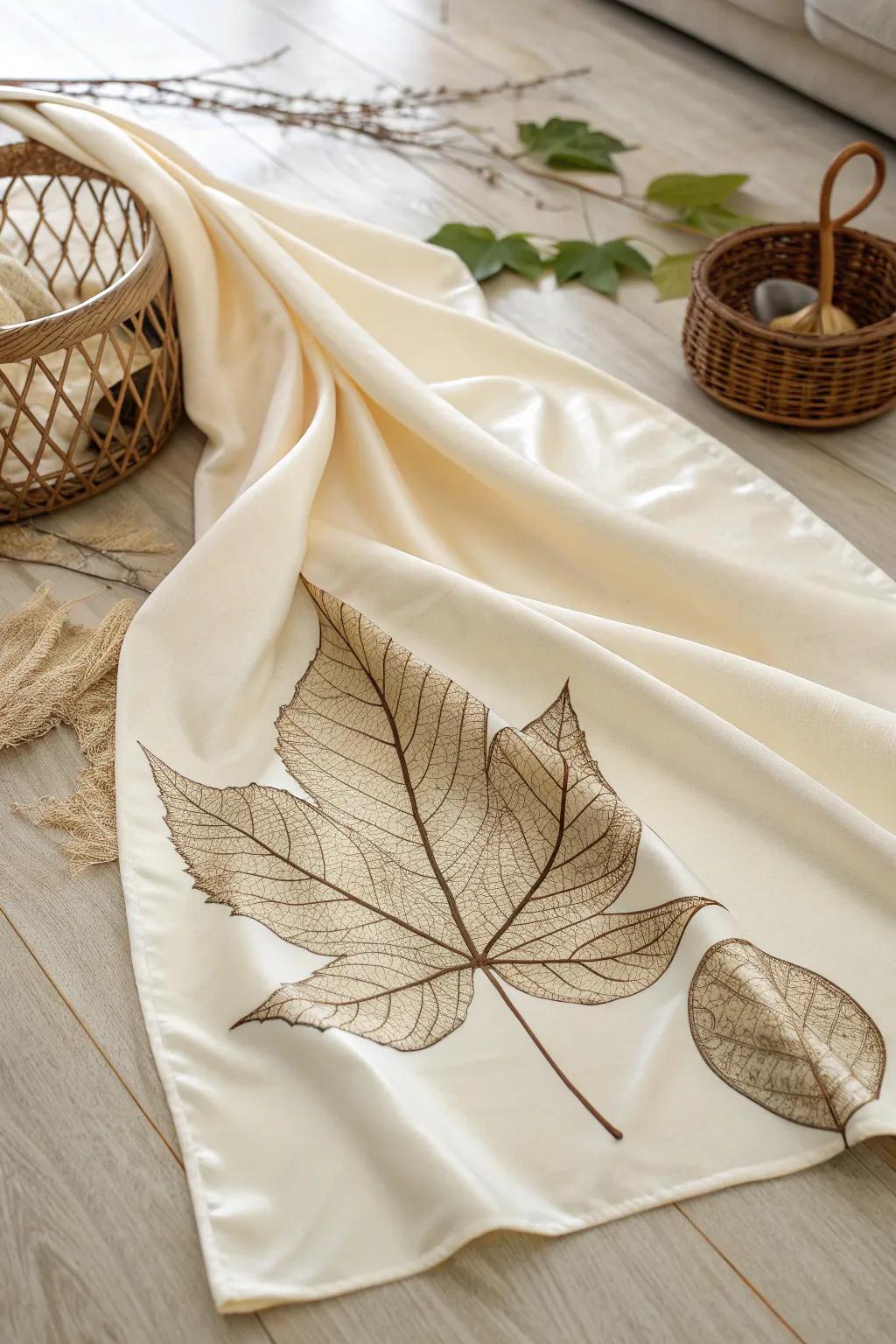 Bring the beauty of nature indoors with delicate leaf prints—perfect for adding a touch of elegance and warmth to your space.