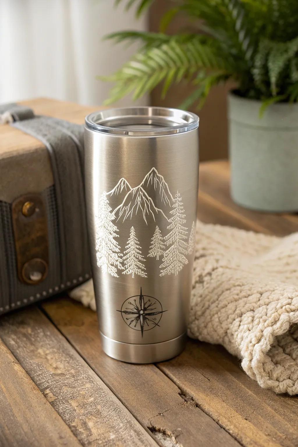 Sip in style with a tumbler that inspires your next adventure.
