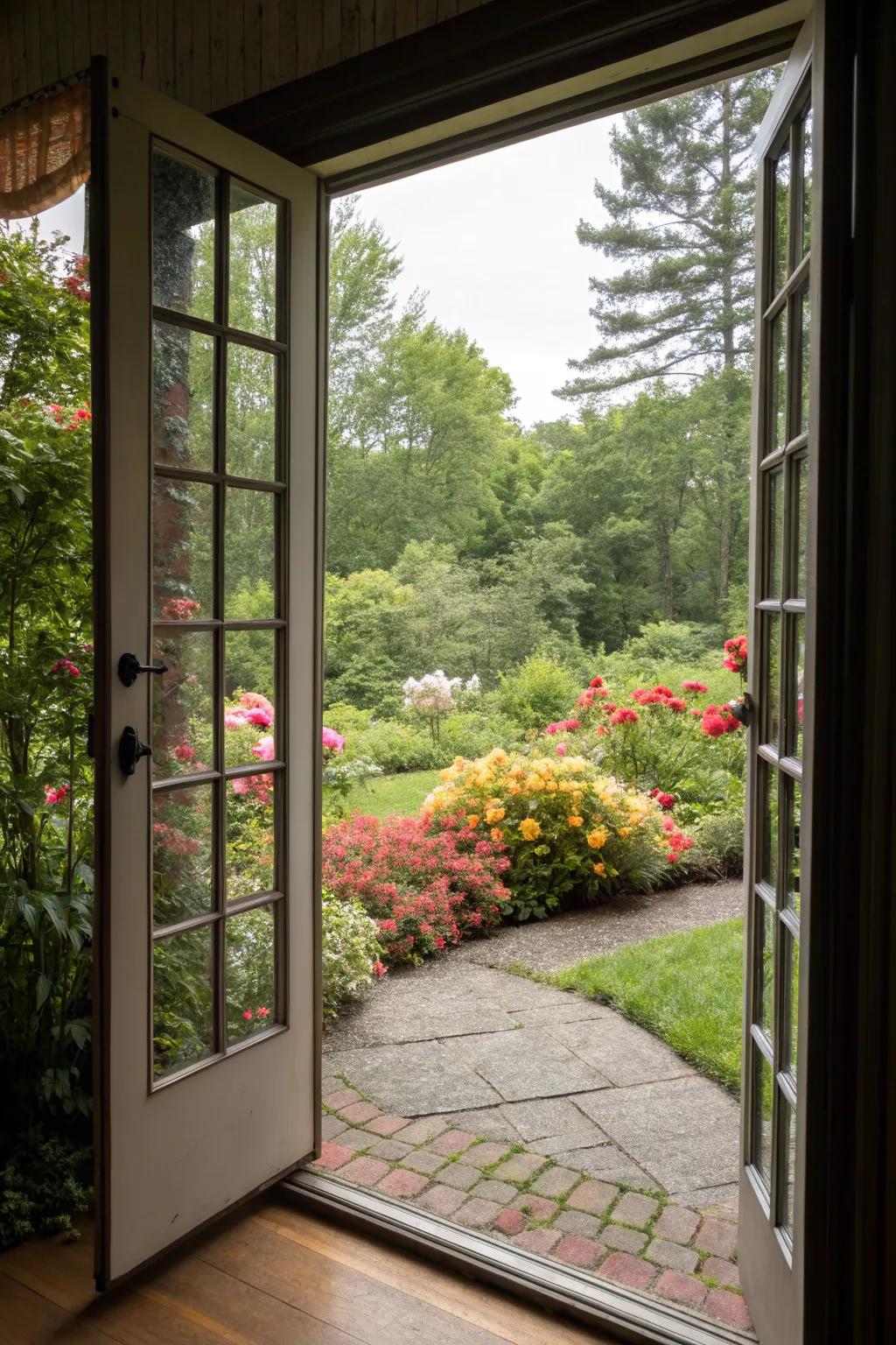 Screen doors let in the breeze and scenery while keeping out pests.