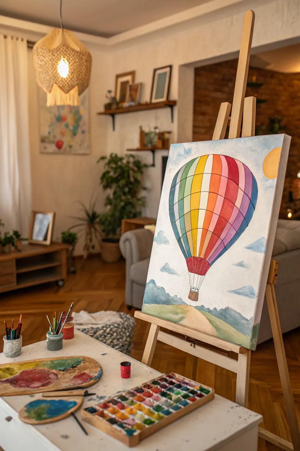 Discover endless hues with balloon color mixing.