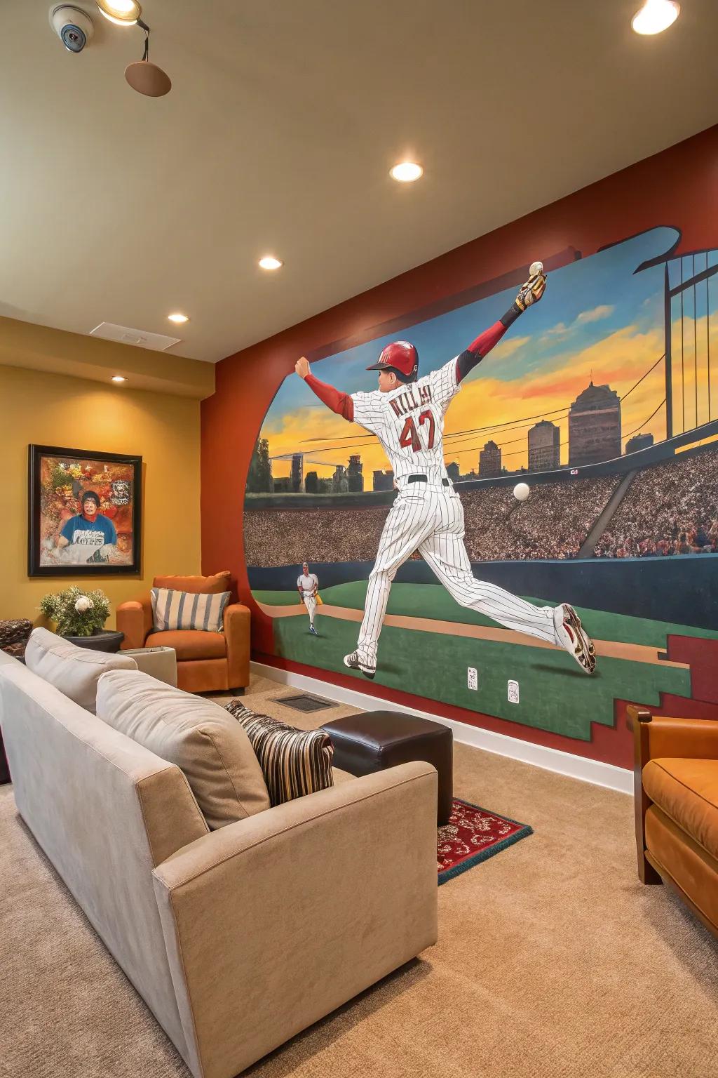 Capture the joy of a home run in your decor.