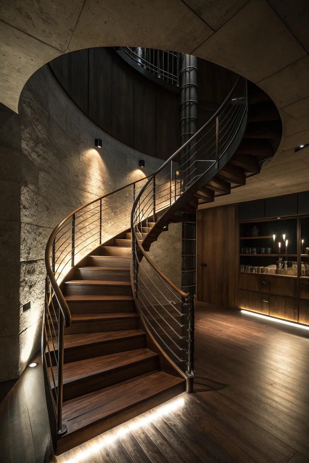 Unlock the mystery of your home with a hidden spiral staircase.