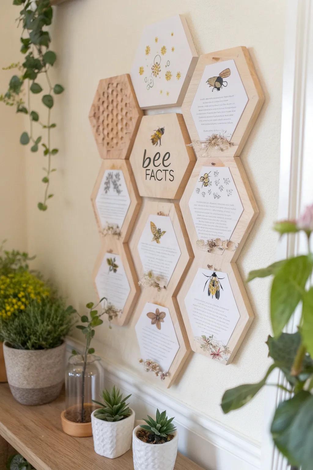 Bee-lieve in Learning: Discover fascinating bee facts with this charming Scandinavian-inspired bulletin board.