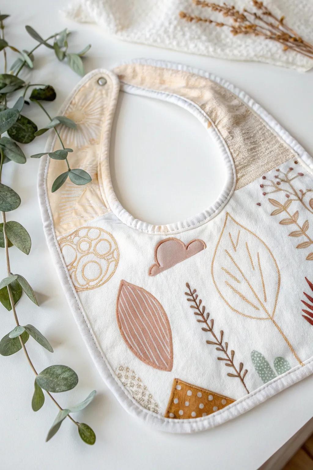 Elevate your bib decorating station with sustainable elegance 🌿✨ #EcoFriendlyCrafts #ScandiBoho