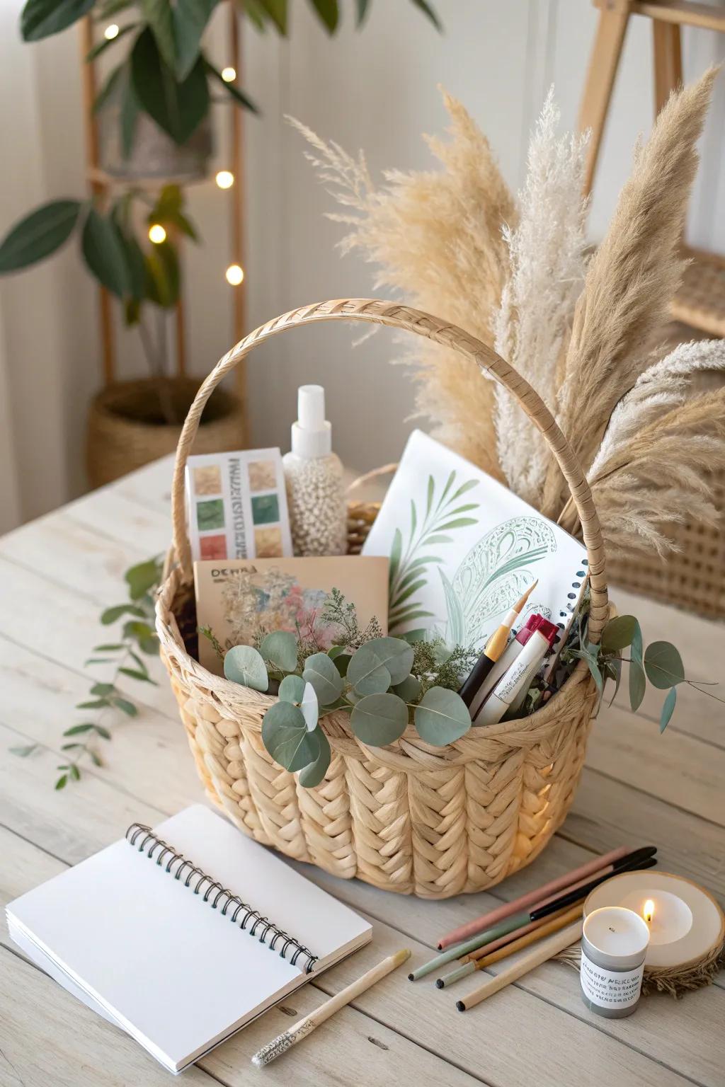 Craft a thoughtful birthday surprise with a personalized hobby basket!