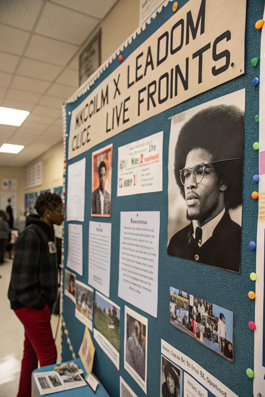 Empowering students with stories of activism by leaders like Malcolm X and Angela Davis.