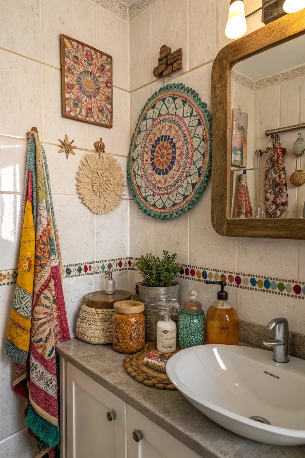 Eclectic accessories add personality and charm to your bathroom.