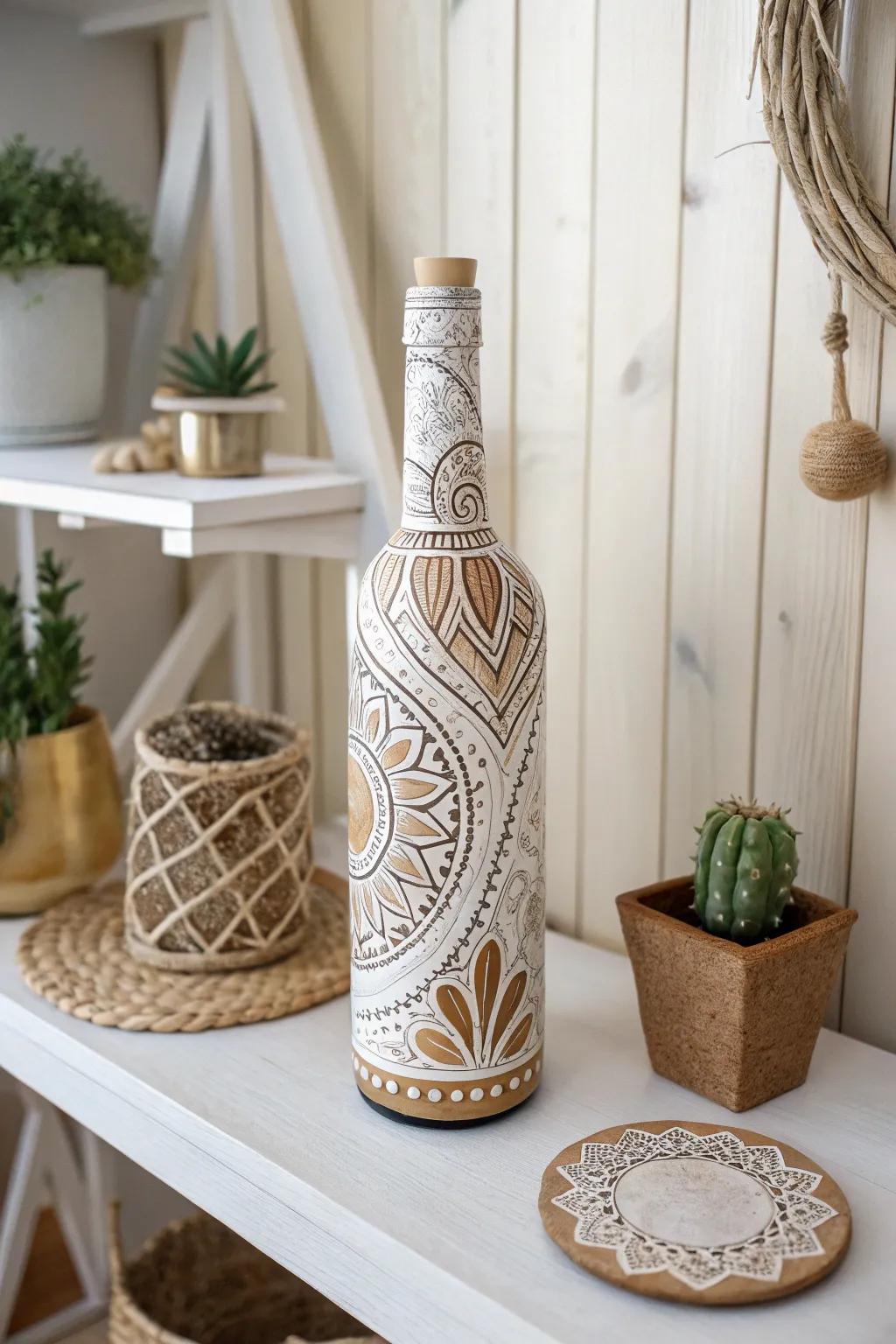 Transform your living space with handcrafted bottle art that tells a story.