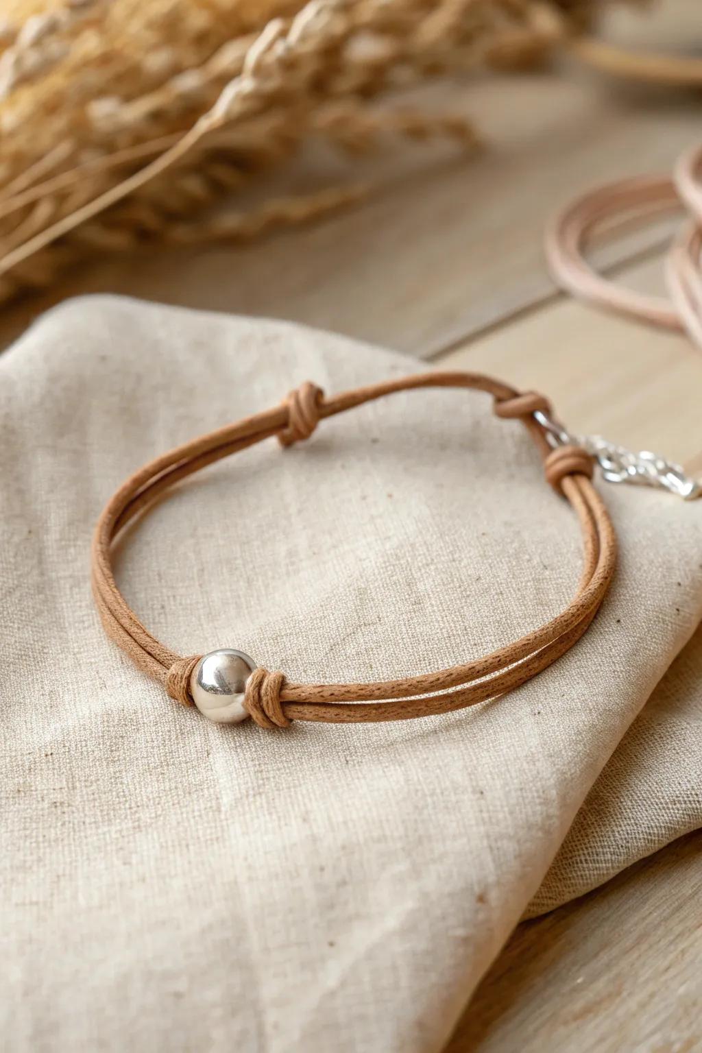 Timeless elegance: Discover the beauty of handcrafted leather cord bracelets.