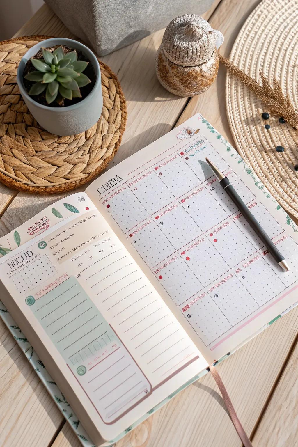 Elevate your productivity with a touch of Scandinavian minimalism and boho charm. 📝✨ #BulletJournal #CountdownTracker