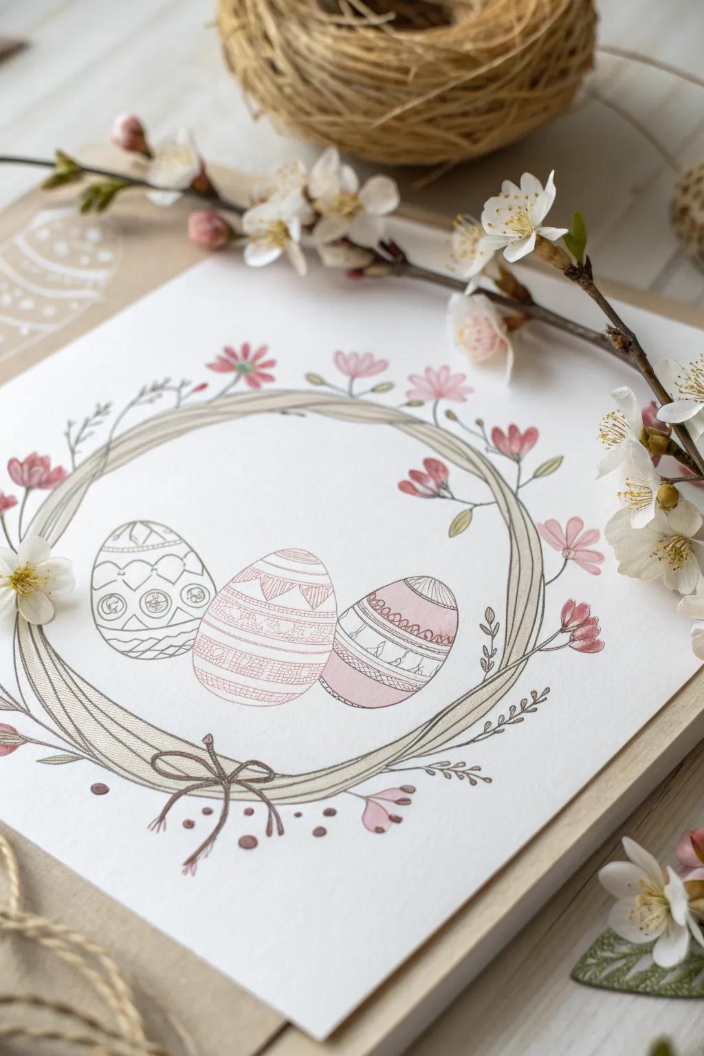 Celebrate Easter with a touch of elegance: minimalist wreaths that capture the essence of spring.
