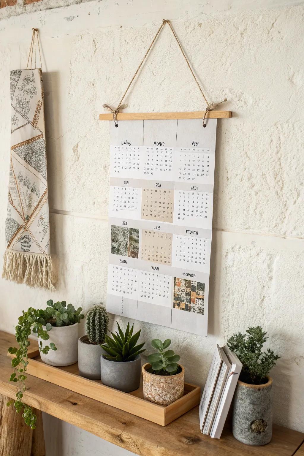 Transform old magazines into a stunning, eco-friendly calendar that adds a touch of minimalist-boho charm to your space. 🌿📅 #CraftWithPurpose