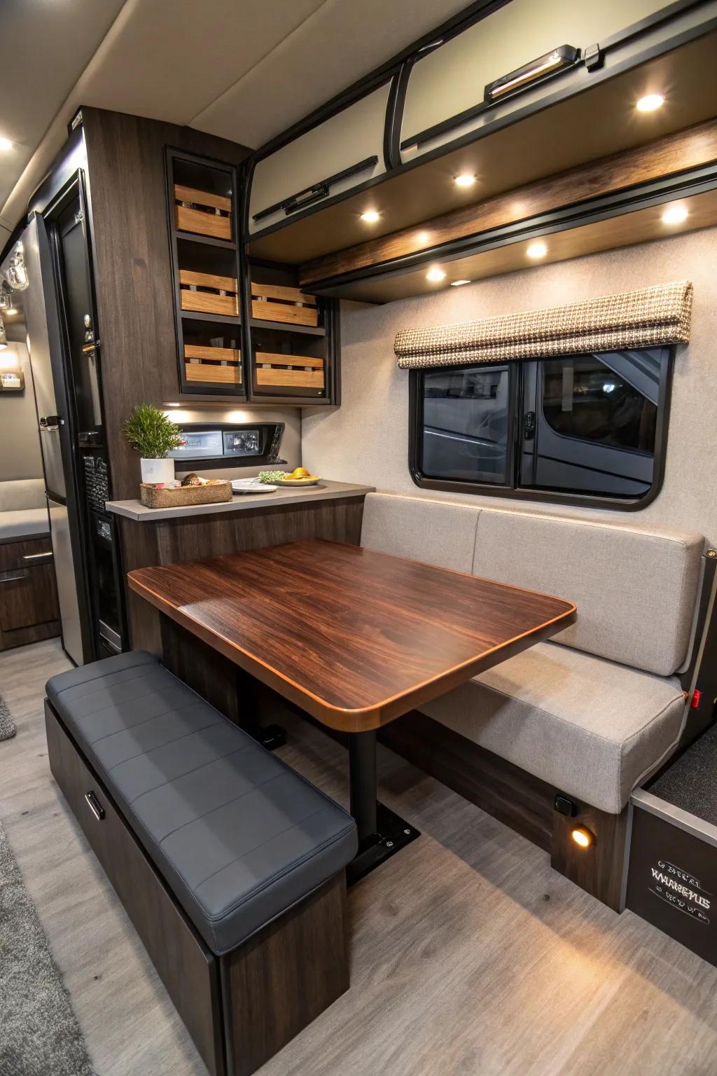 Maximize every inch with style: Transform your camper into a haven of efficiency and elegance.