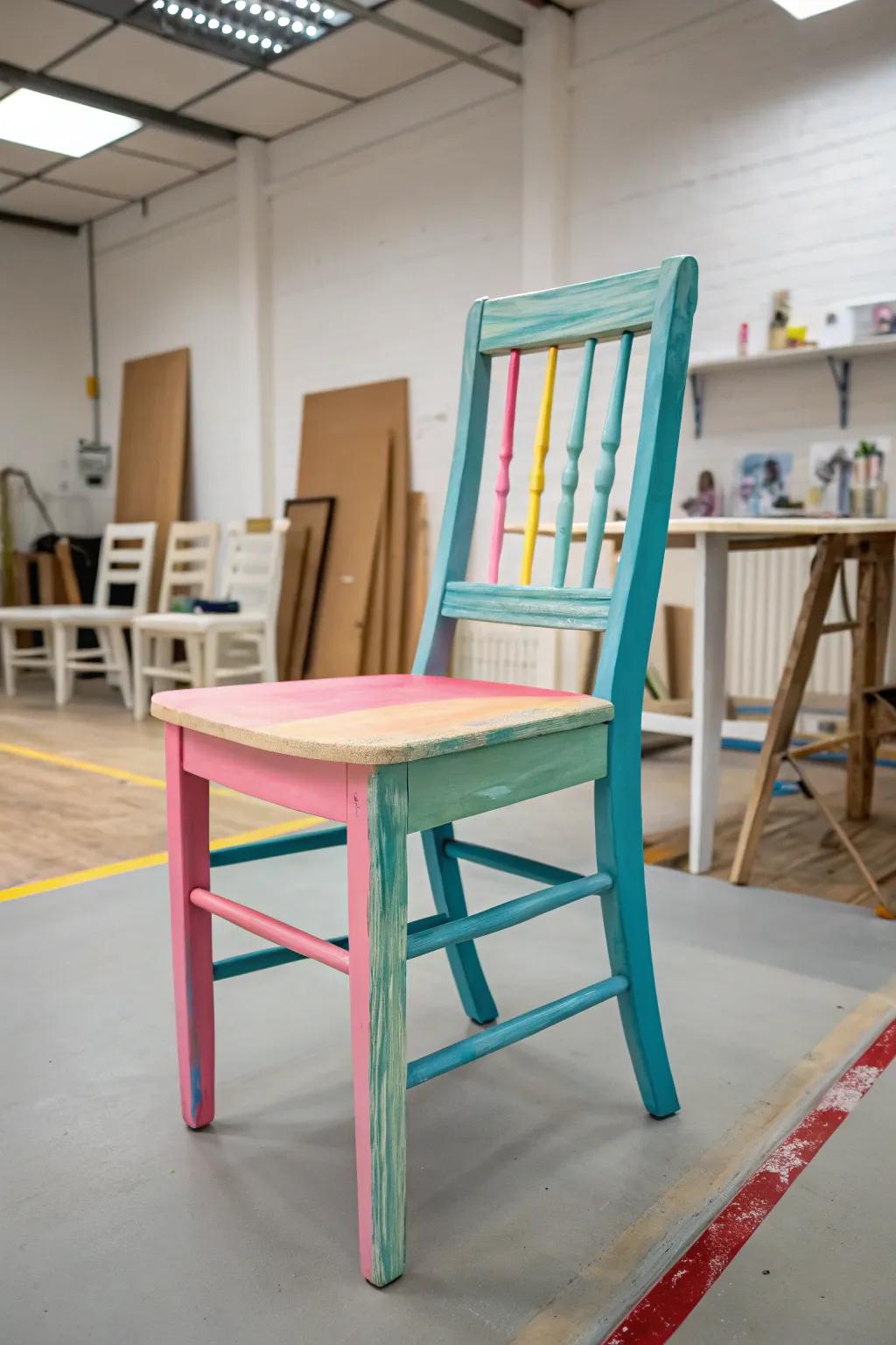 Chalk paint can transform and refresh your chair decor.