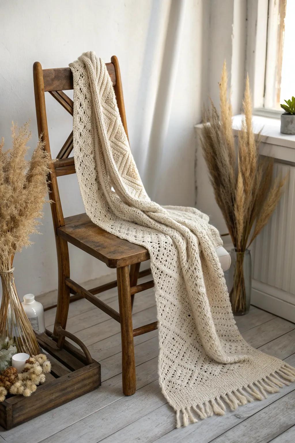 Wrap your neighbors in warmth and love with a handcrafted scarf this Christmas.