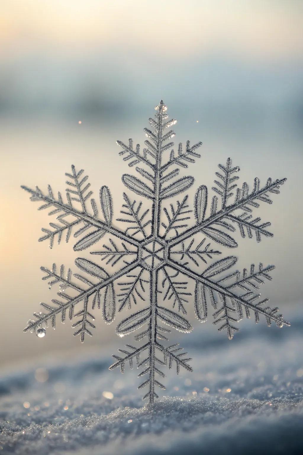 Explore the beauty of symmetry with snowflake drawings.