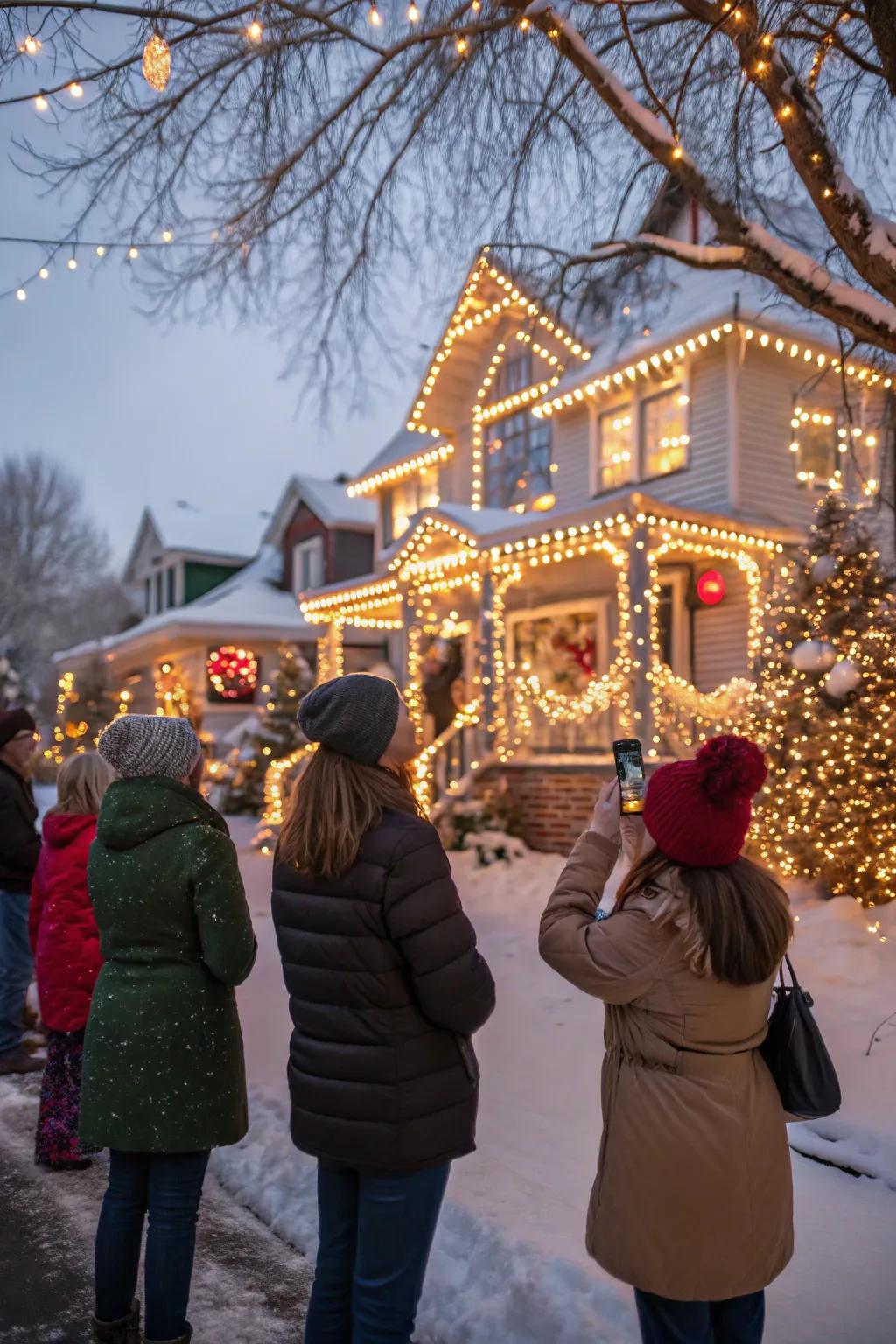 Explore festive sights with a Christmas lights tour.