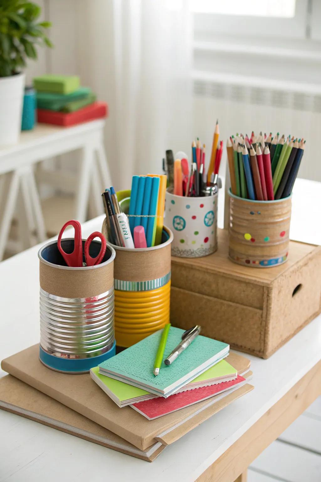 Eco-friendly desk organizers for sustainable tidiness.