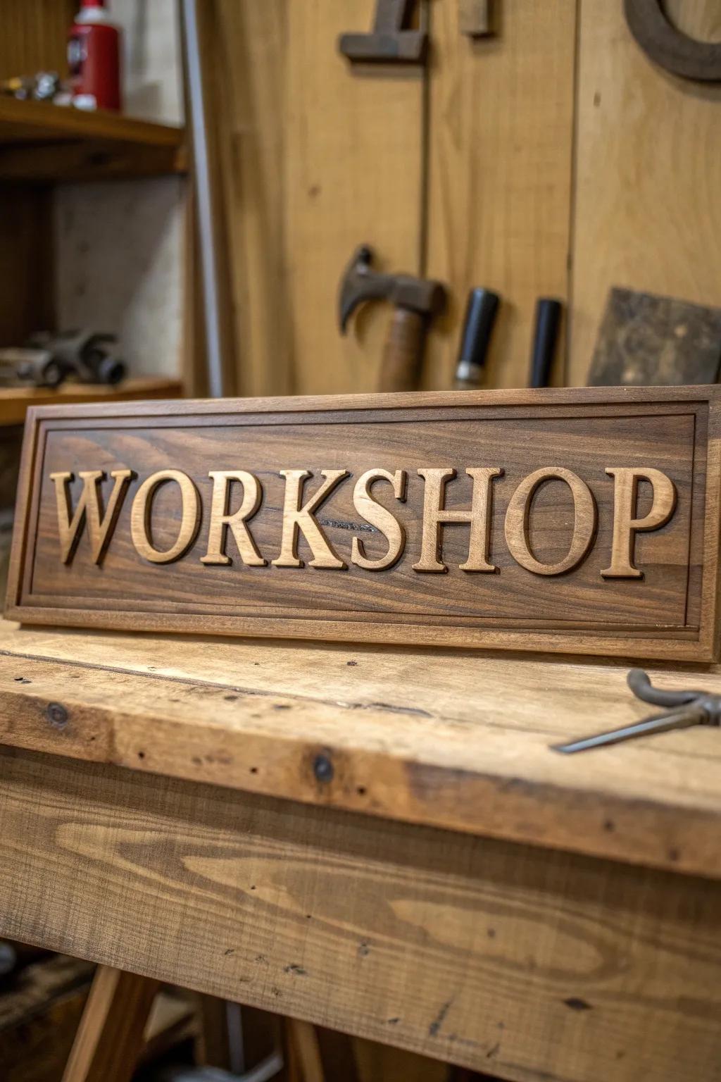 Add a signature touch to your space with a custom CNC name sign.
