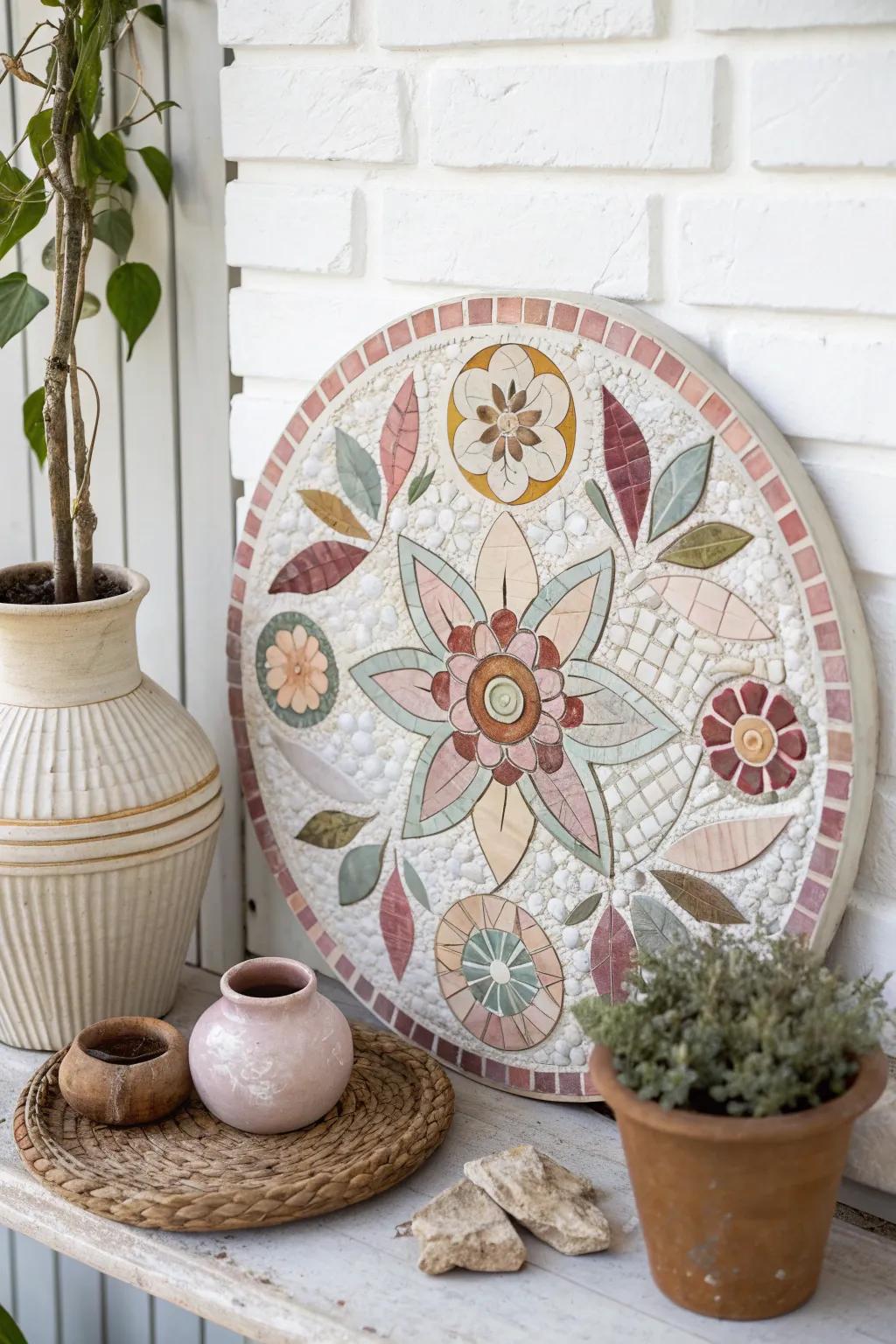 Celebrating community through art: A mosaic masterpiece blending craftsmanship and diverse stories.