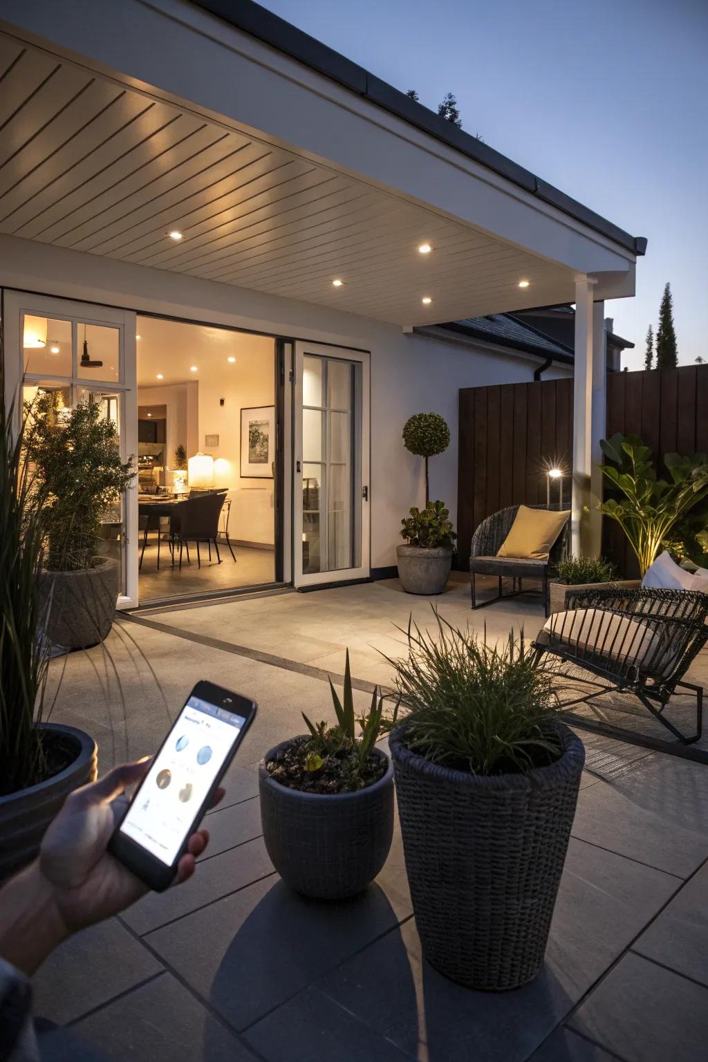 Bluetooth-controlled lights offer convenience and flexibility.