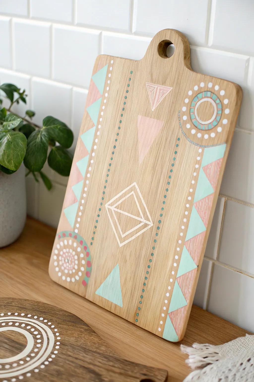 Elevate your kitchen with artful cutting boards that blend simplicity and style.