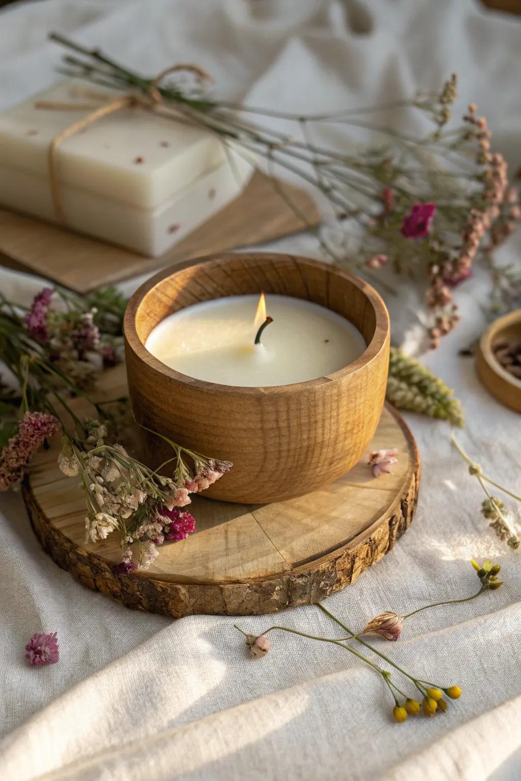 Capture the essence of tranquility with your own DIY scented candle masterpiece.