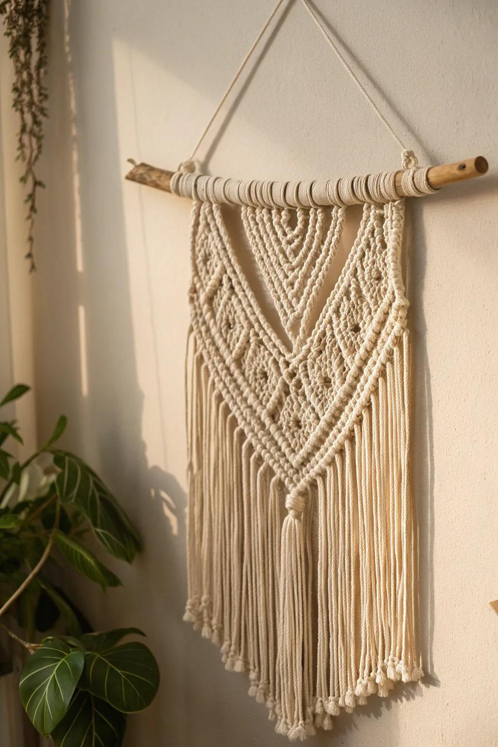 Elevate your space with the timeless elegance of macramé art.