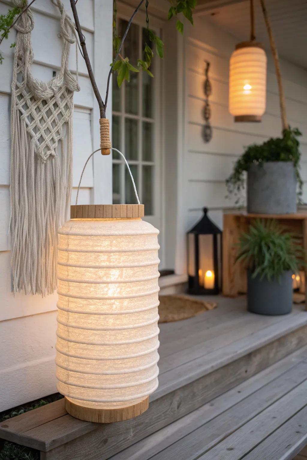 Illuminate your evenings with the simple beauty of handcrafted paper lanterns.